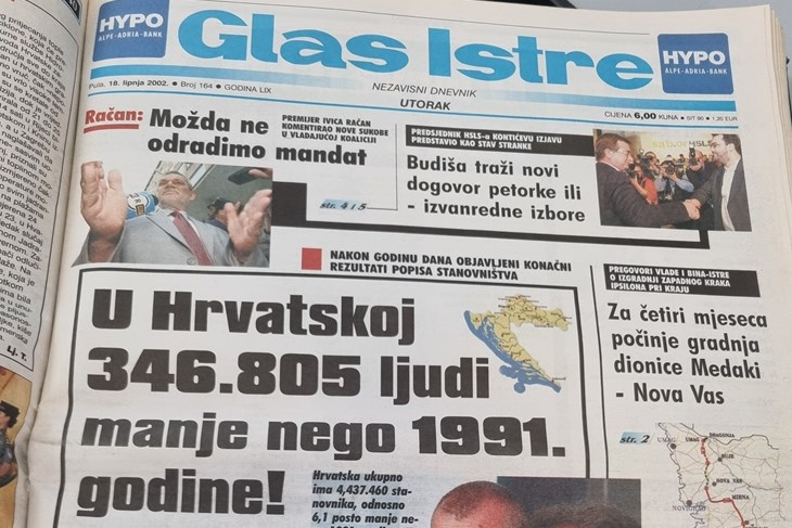 Naslovnica Glasa Istre