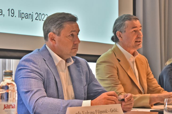 Andrija Mikulić i Denis Ivošević jučer u Puli (Snimio Duško Marušić Čiči)