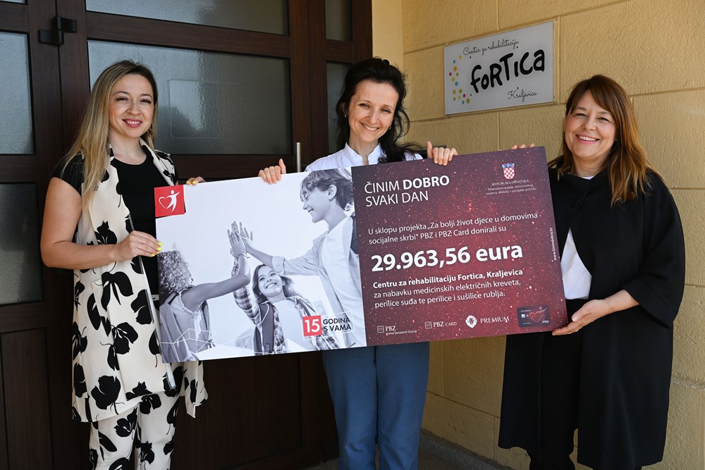 Donacija Centru za rehabilitaciju Fortica iz Kraljevice