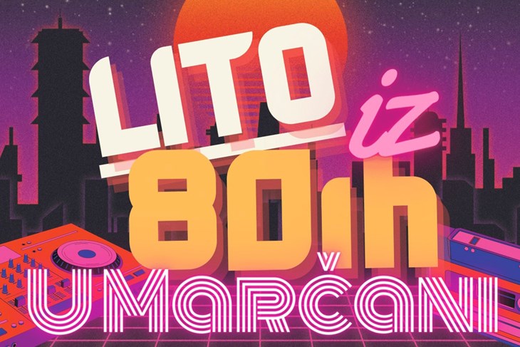 Plakat manifestacije "Lito iz osandesetih u Marčani"