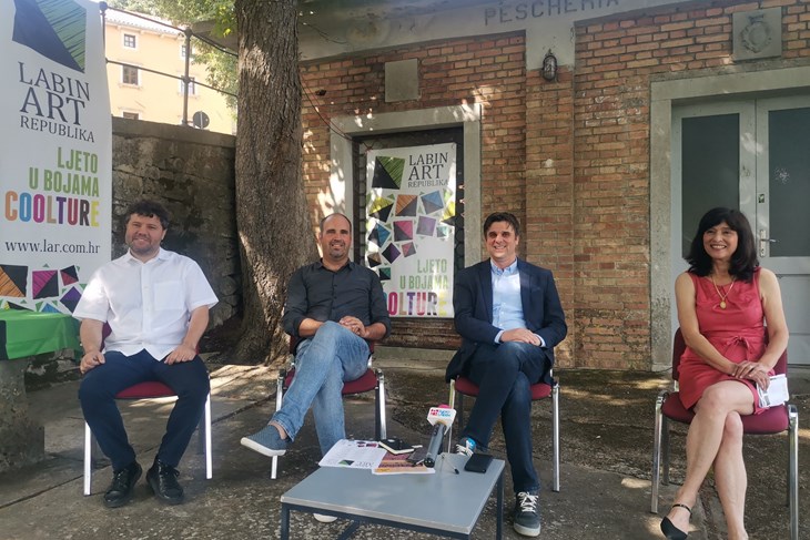 Robert Mikuljan, Borjan Batagelj, Valter Glavičić i Loredana Ružić Modrušan