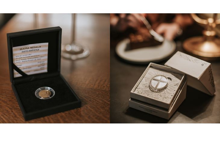 Zlatna medalja „Sveto krštenje“  /  Srebrna medalja „Križ“ (Foto: Iva Komesar)