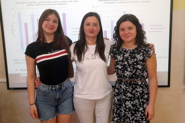 Sabina Oplanić, mentorica Maja Curić i Leonarda Lanča (Foto: Privatna arhiva)