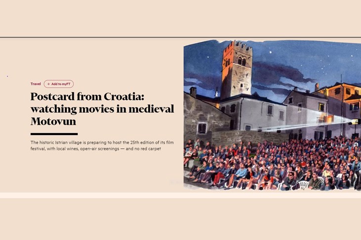 Članak o Motovunu u Financial Timesu