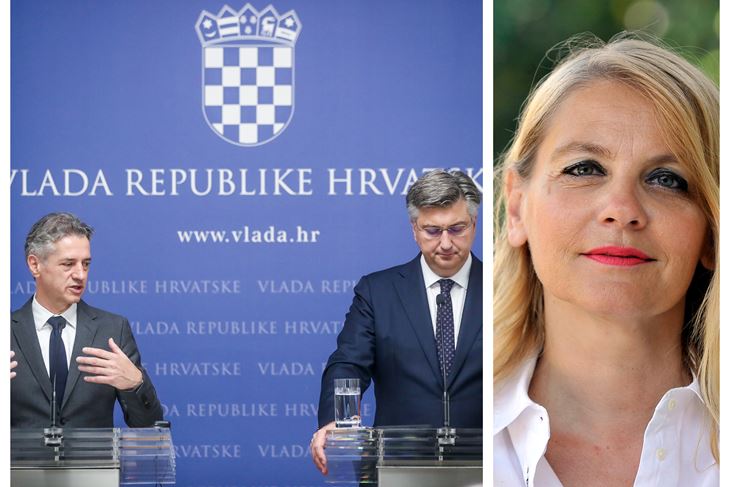 Premijeri Golob i Plenković / Tihana Tomičić (Snimili Slavko Midzor Pixsell / Davor Kovačević Novi list)