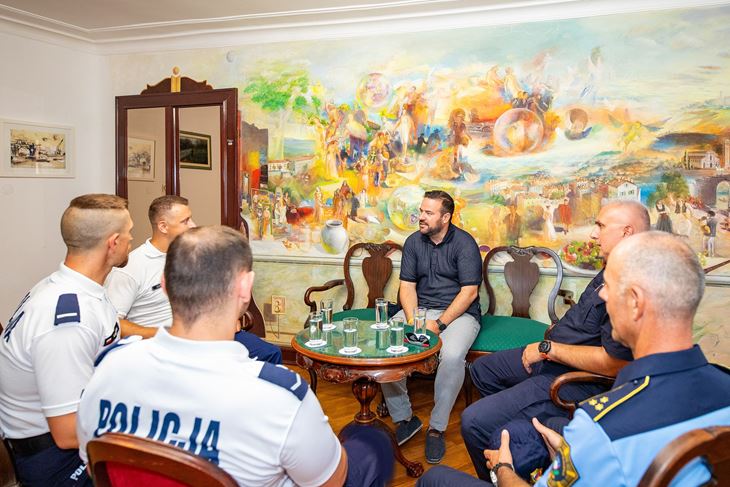 Prijem stranih policajaca (Foto Grad Pula)