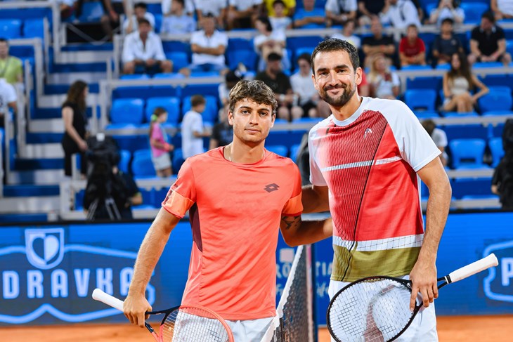 Flavio Cobolli i Marin Čilić (Foto Plava Laguna Croatia Open)
