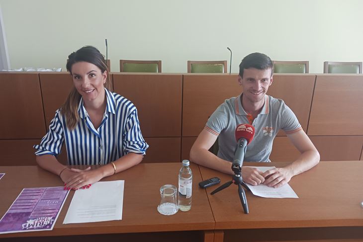 Ovogodišnji Rim najavili su Dejzi Miljavac i Patrick Rabar (Snimio Anđelo Dagostin)