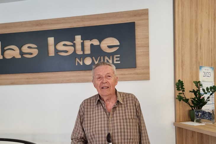 Mirko Urošević u našoj redakciji u Mletačkoj ulici (Snimila Doria Mohorović)