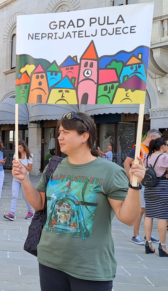 Dosta nam je diskriminacije djece, poručila je Jasna Barišić (Snimila Helena Mostarkić Gobbo)