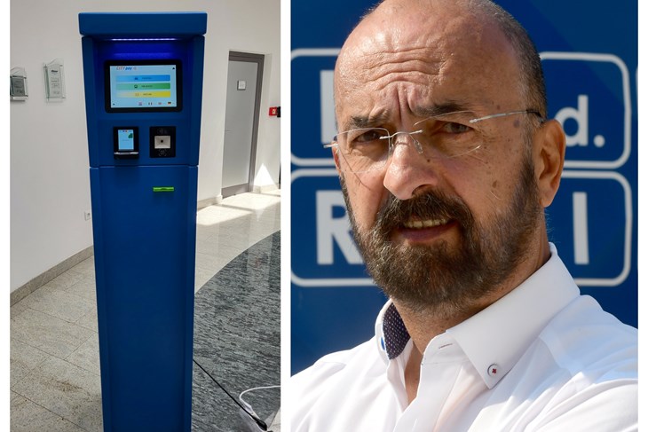 Novi automat / Branislav Bojanić, direktor Pulaparkinga (Snimili Milan Pavlović / Milivoj Mijošek)