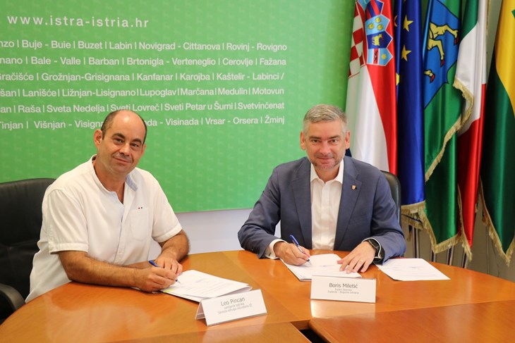 Leo Pincan i Boris Miletić (Foto: Istarska županija)