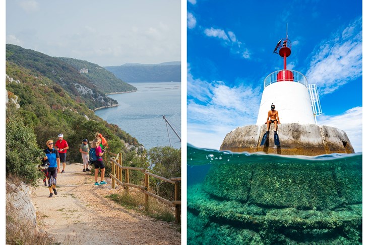 Kontija ima više od 40 kilometara uređenih bike i pješačkih staza / Plić Mramori jedna je od mapiranih snorkeling lokacija (Foto: TZ Vrsar)