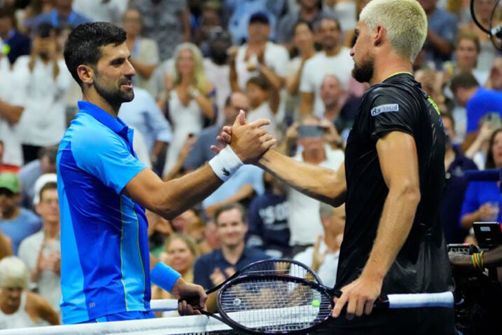 Novak Đoković i Borna Gojo (Foto Reuters)