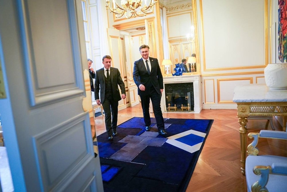 Emmanuel Macron i Andrej Plenković