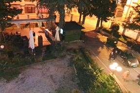 Incident se dogodio u dvorištu Doma hrvatskih branitelja (Snimila Doria Mohorović)