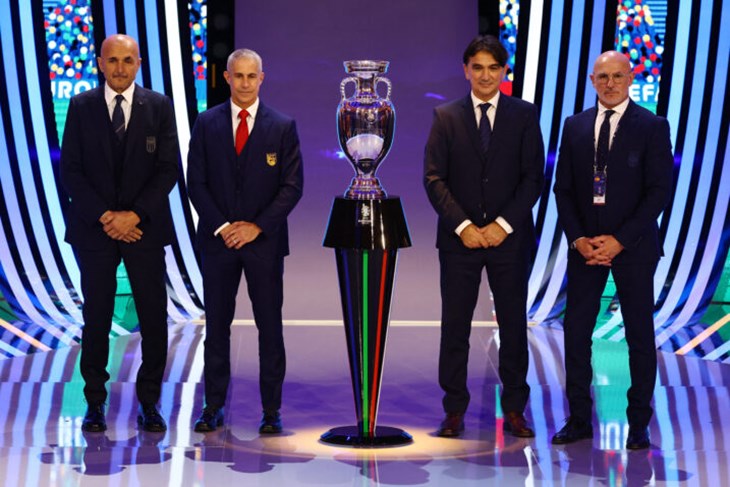 Luciano Spalletti, Zlatko Dalić, Luis de la Fuente i Sylvinho (Foto Reuters)