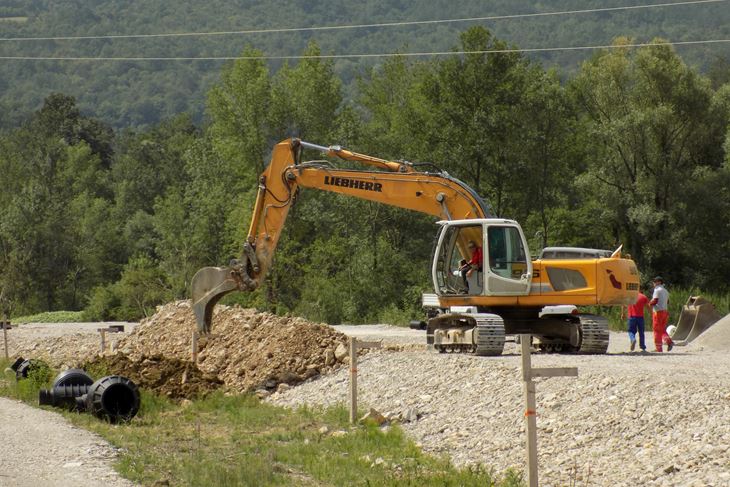 Izgradnja buzetske obilaznice počela je u rujnu prošle godine (Snimila Gordana Čalić Šverko)