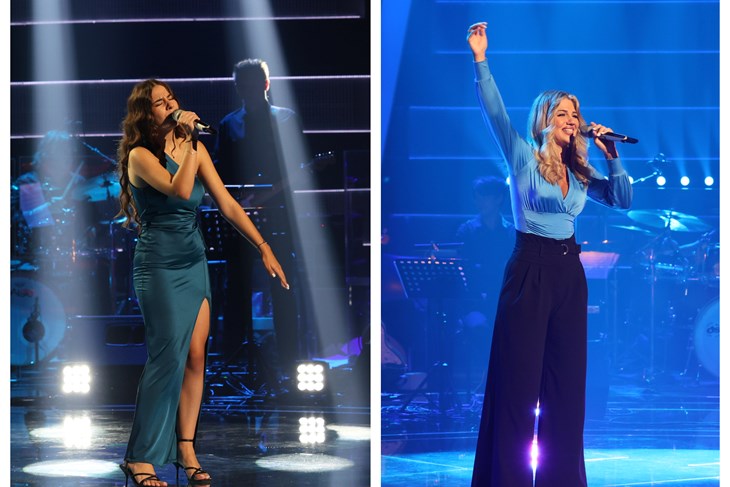 Dinela Kazalac / Nensi Mitrović (Foto: The Voice Hrvatska / HRT)