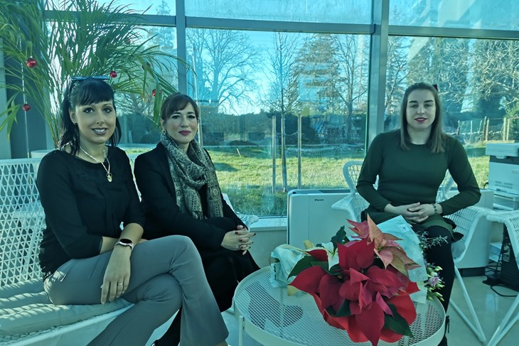 Danijela Faraguna, Irene Franković i Bianka Dagostin na susretu s novinarima (Foto Branko Biočić)