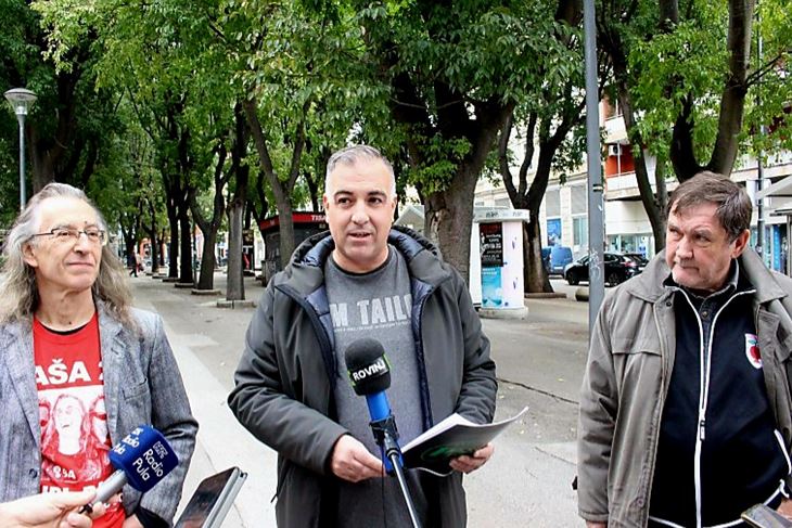 Petar Ćurić na nedavnoj konferenciji za medije u Puli (Privatna arhiva)