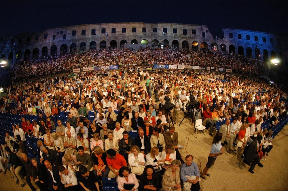 Andrea Bocelli 2005. godine u pulskoj Areni (Arhiva Glasa Istre)