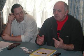 S Borisom Dežulovićem 2004. godine (Snimio Boris Pavelić)