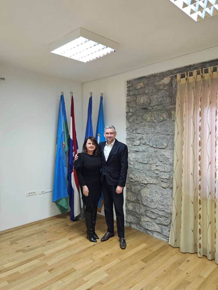 Načelnica Općine Lanišče Roberta Medica i župan Boris Miletić