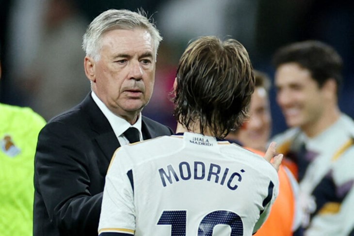 Carlo Ancelotti i Luka Modrić (Reuters)