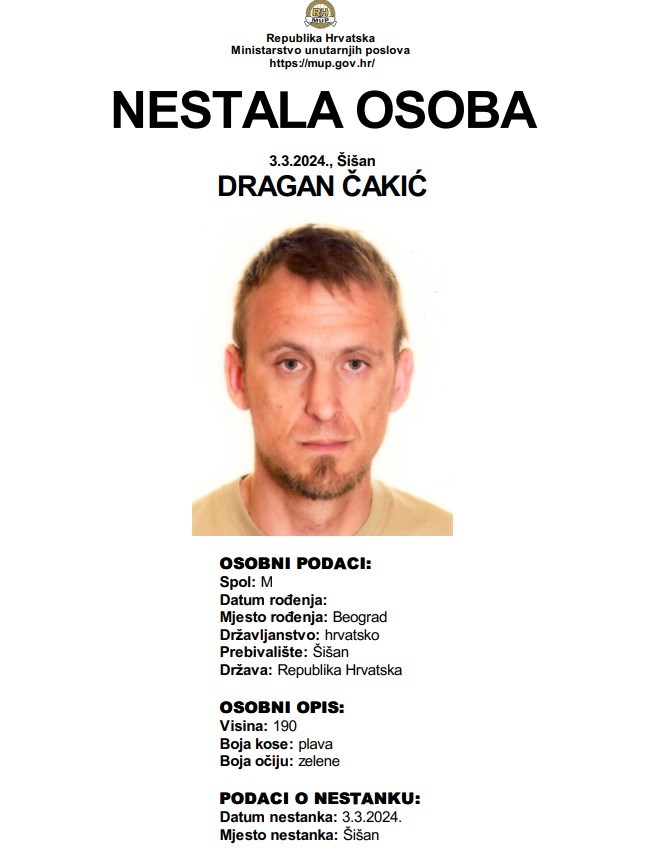 (Foto: Nacionalna evidencija nestalih osoba)
