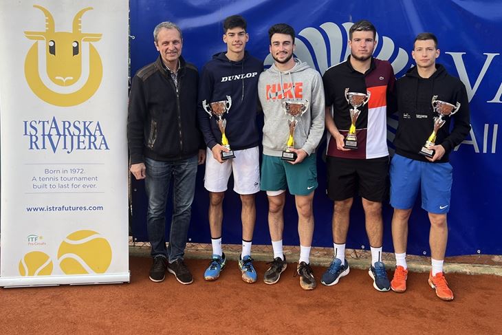 Branimir Horvat, direktor turnira, Luka Mikrut, Alen Bill, Mili Poljičak i Nikola Bašić