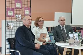 S lijeva urednici Stipe Kutleša, Mirjana Polić Bobić i Tomislav Galović (Snimio Zvonimir Guzić)