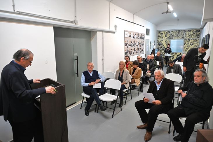 Josip Šiklić vodio je ceremoniju u ime Čakavskog sabora (Snimio Duško Marušić Čiči/Glas Istre)