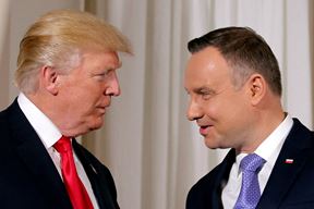 Donald Trump i Andrzej Duda (Reuters)
