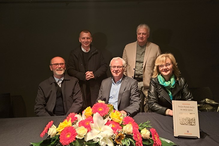 Ivan Jurković, Ilija Jakovljević, Robert Matijašić, Aldo Kliman i Klara Buršić Matijašić predstavili su djelo (Snimila Leona Teodorović)