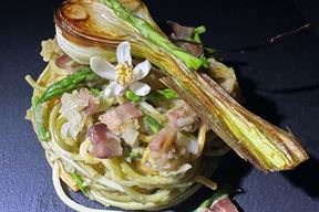 "Spaghetti alla asparagunarra"