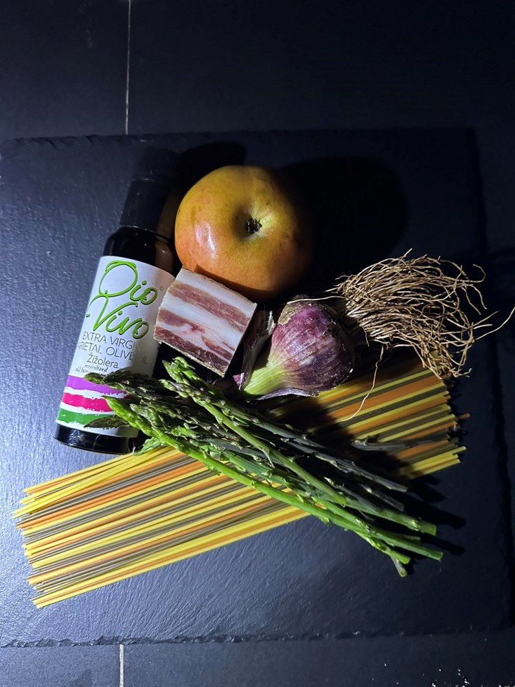 "Spaghetti alla asparagunarra"