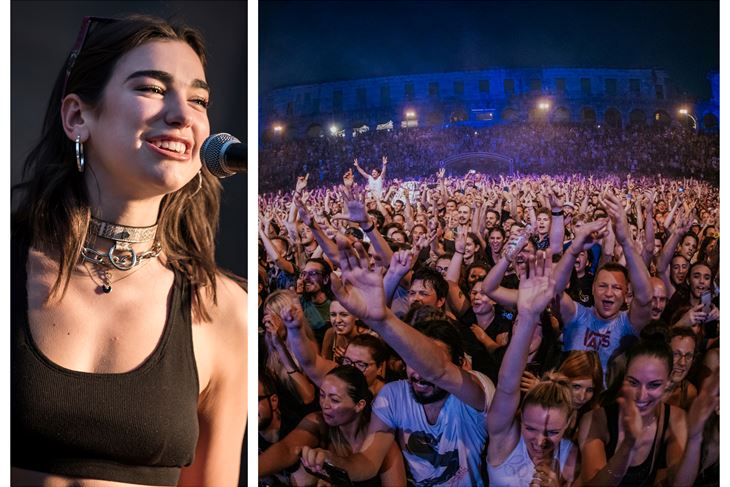 Dua Lipa / Publika na jednom od koncerata u Areni (Reuters / Arhiva Glasa Istre)