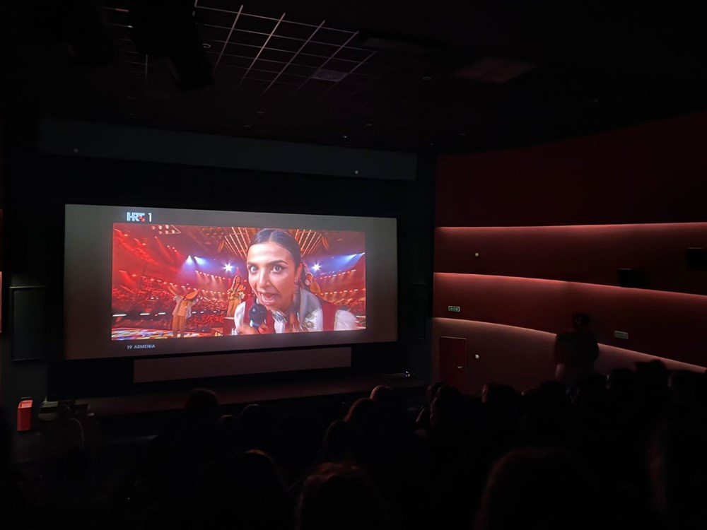 Praćenje Eurosonga u pulskom kinu Valli (Snimila Nikolina Čizik)