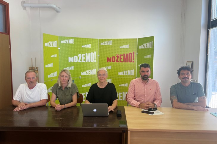 Noel Mirković, Ana Fonović, Dušica Radojčić, Slaven Boljun i Davor Vuković (Snimila Doria Mohorović)