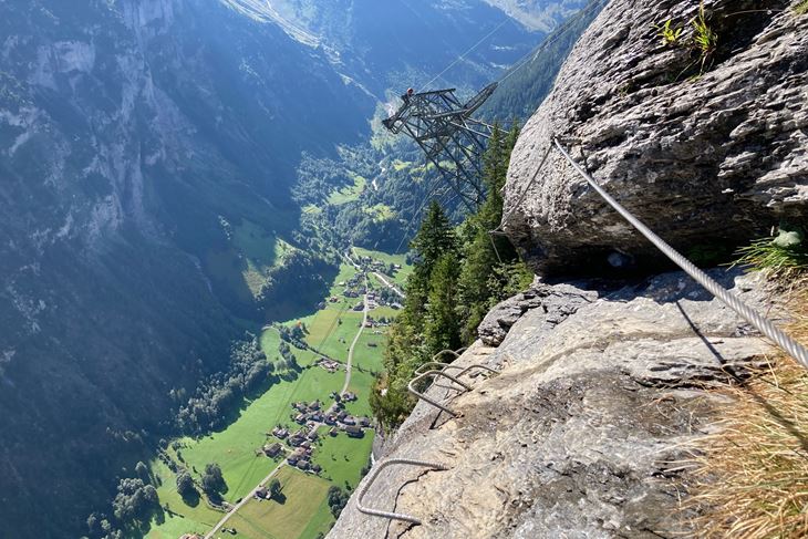 Mürrenfluh Klettersteig - Mürren