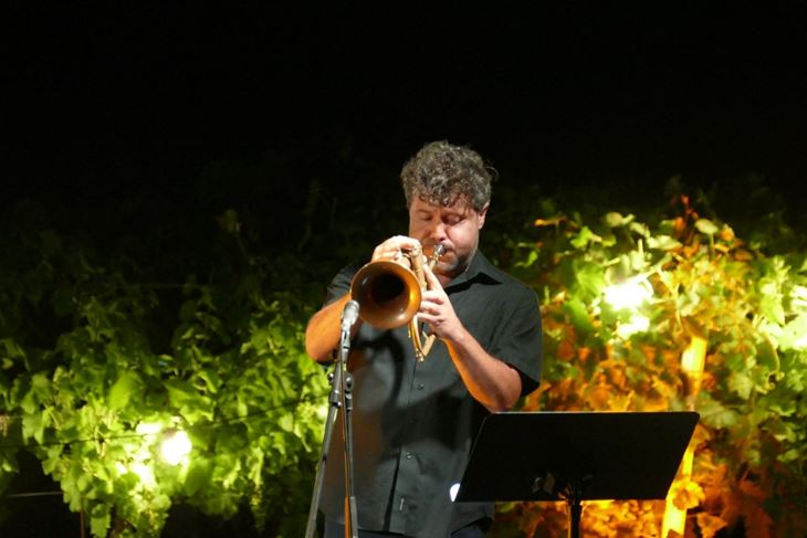 Robert Mikuljan, jazz trubač i suorganizator uz Grad Labin Jazz festivala (Snimio Branko Biočić)