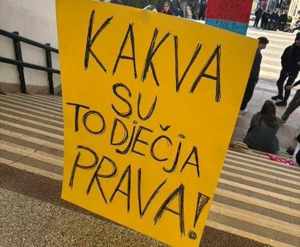 Fotografija sa prosvjeda u Bujama (Privatna arhiva)