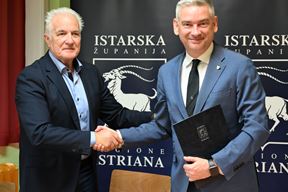 Radomir Korać i župan Boris Miletić (Foto: Istarska županija)