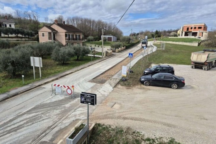 Prometnica je već zatvorena prošlog tjedna, ali od danas se zatvara u potpunosti (Općina Vižinada)