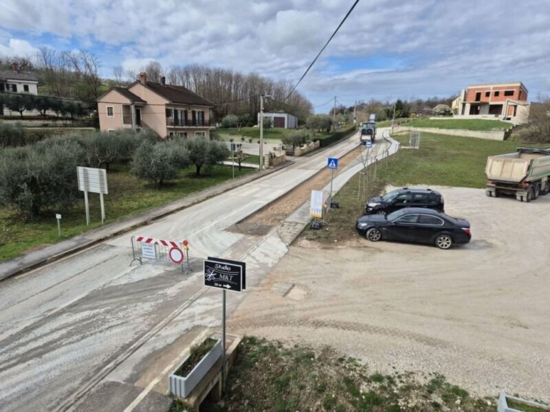 Prometnica je već zatvorena prošlog tjedna, ali od danas se zatvara u potpunosti (Općina Vižinada)