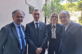 Maurizio Tremul, ambasador Republike Italije u Zagrebu Paolo Trichilo, Tamara Brussich i Furio Radin (Snimila Doria Mohorović)