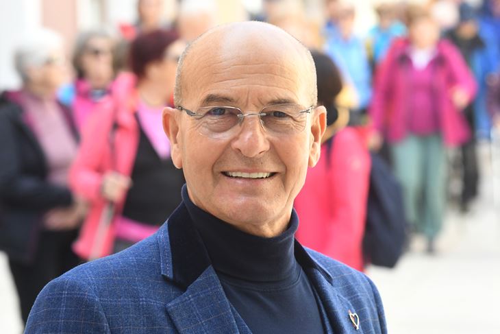 Na čelu zajedničke liste SDP, HNS i HSU "Ja volim Umag" je Vili Bassanese (Snimio Milivoj Mijošek)