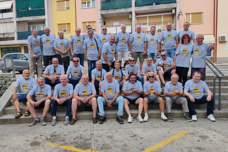 Okupljanje i zajedničko slikanje u Labinu (Snimio Branko Biočić)