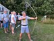 Diego Čekada okušao se u gađanju lukom i strijelo (Snimio Branko Biočić)